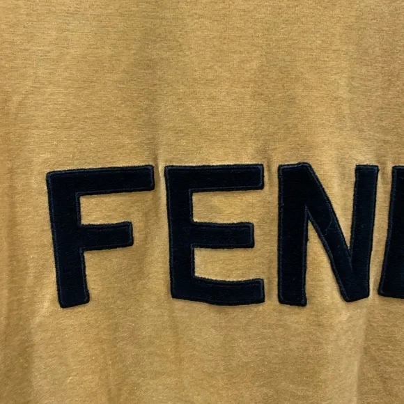 Vintage Archive Fendi Pullover Polo Velour Logo Top 8 42 - Picture 6 of 14